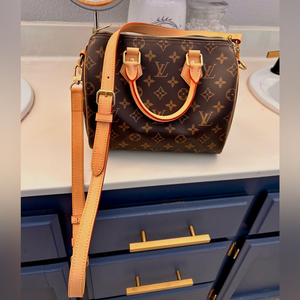 LV monogram 25 Speedy bag Real leather